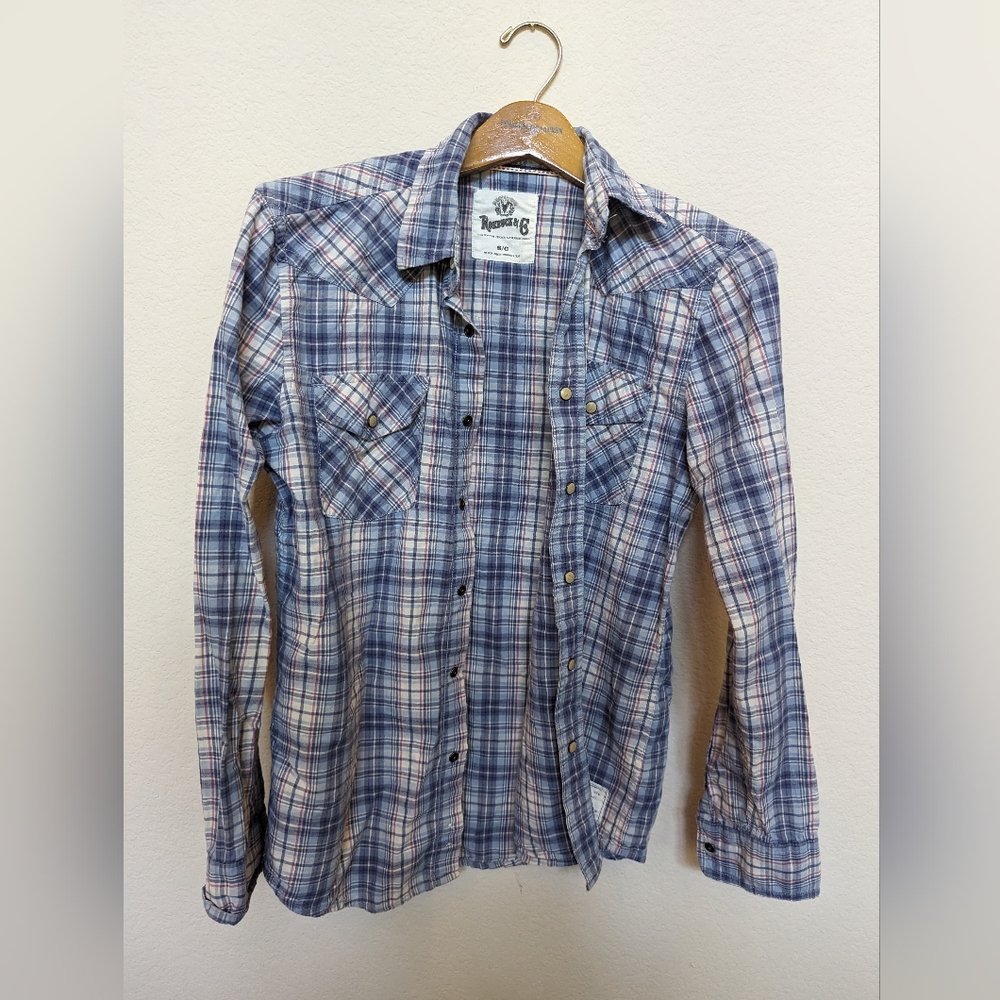 Checked button down, Men's S Roebuck and Co